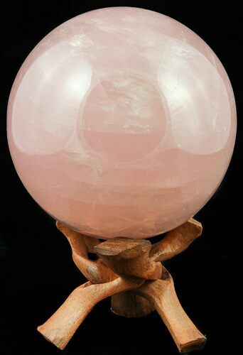 Polished Rose Quartz Sphere - Madagascar #55244